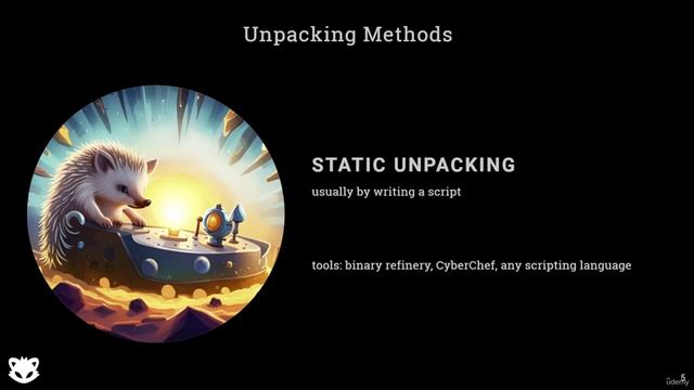 12. Packers and unpacking methods 2. Unpacking methods