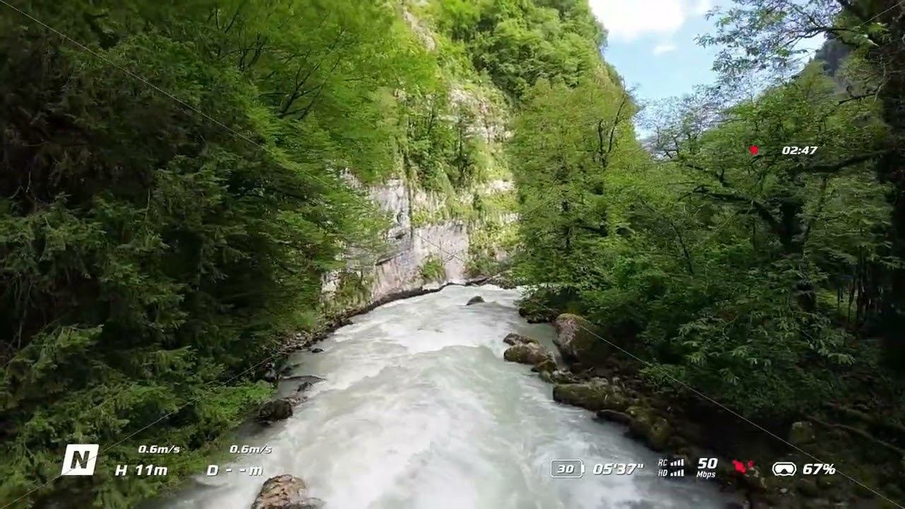 GPS Signal Lost / DJI Avata / Yupsharsky canyon /Юпшарский каньон Абхазия
