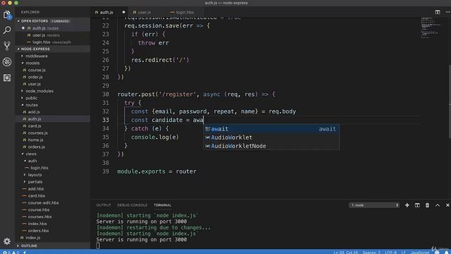 Полное руководство Node.JS Урок 56. Регистрация пользователя