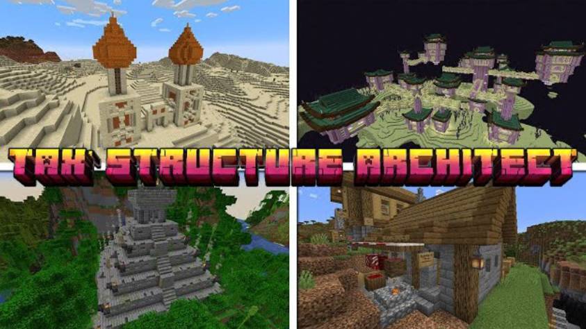 СТРУКТУРЫ В МАЙНКРАФТ ИЗМЕНИЛИСЬ ОБЗОР МОДА MINECRAFT Tax' Structure Architect