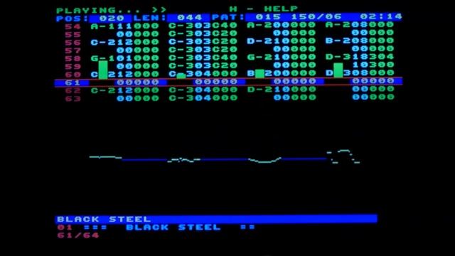 Black Steel Mod Music (2024) [ZX Spectrum Next]