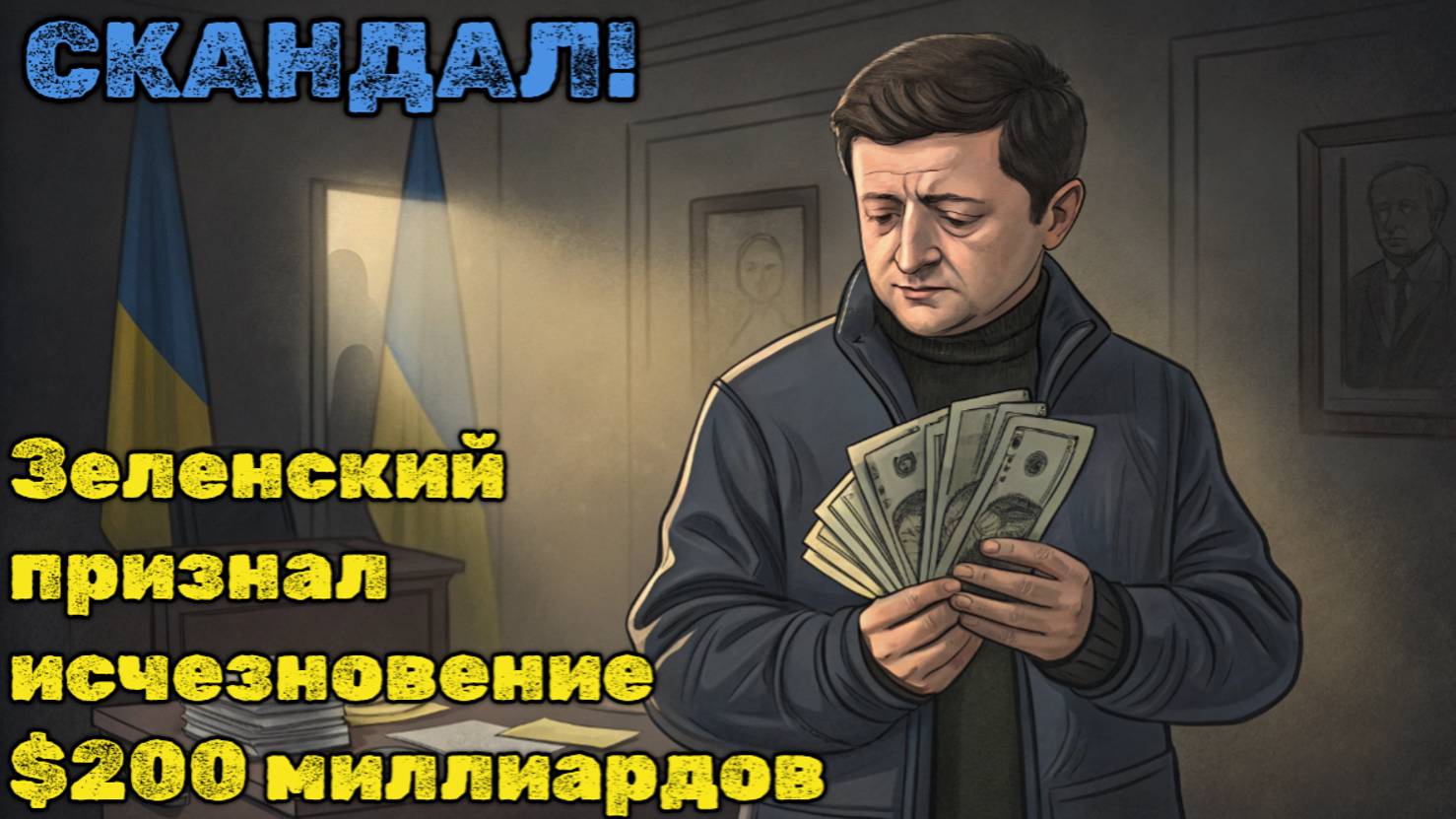 Куда делись 200 миллиардов долларов? Зеленский сделал шокирующее признание!