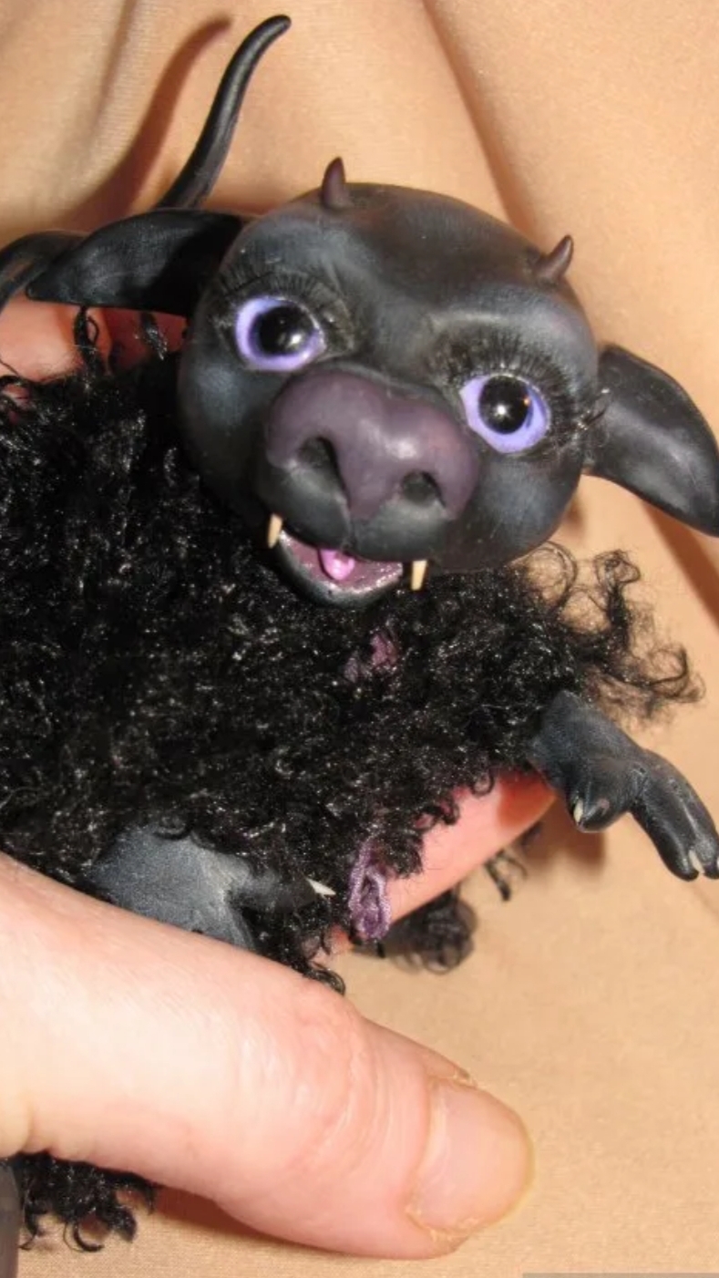 Стрижка чертёнка