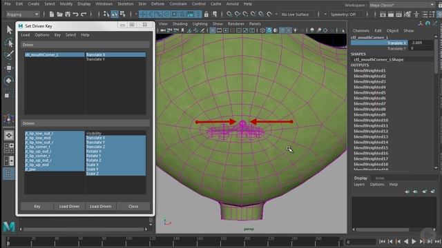 31 - Creating Deformation for Mouth Wide_Narrow Channel