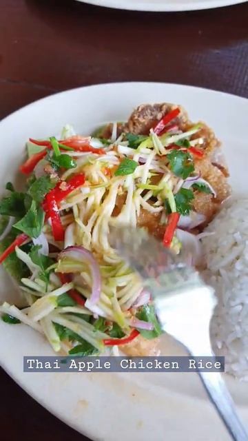 Thai Apple Chicken Rice | #shorts #foodsounds