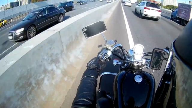 Honda Shadow МКАД мотополоса.mp4