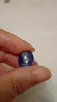 Синий звёздчатый сапфир