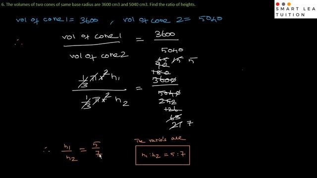 10th Maths Exercise 7.2 6th Sum Mensuration
