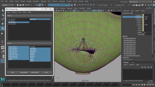 33 - Creating Deformation for the Lip Up_Down Channels