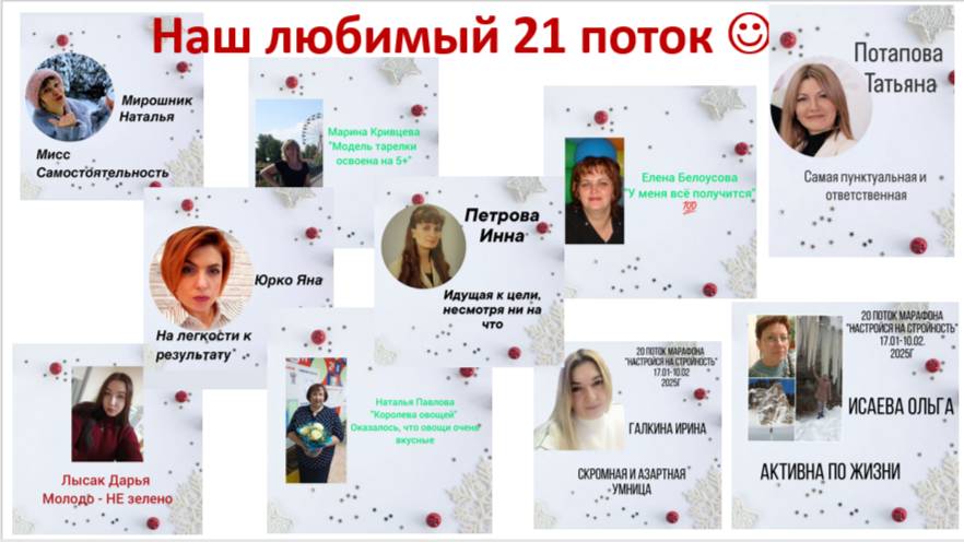 Выпускной эфир 21 потока Марафона "Настройся на стройность"