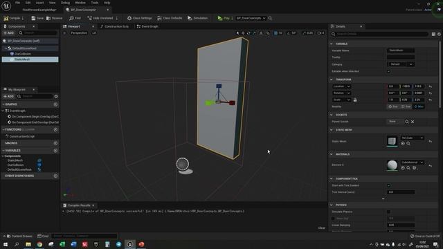 2 - Static Mesh and Arrow