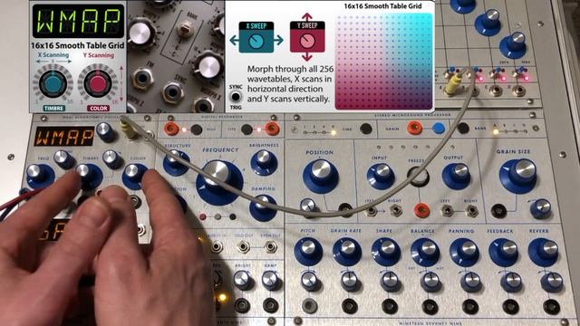 Braids WMAP 1979 Dual Algorithmic Oscillator Buchla - Wavetable Synthesis