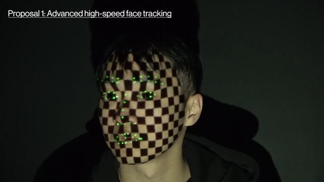 Dynamic Facial Projection Mapping by High-Speed Face-Tracking Method and Lens-Shift Co-Axial Setup