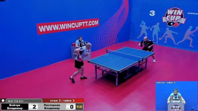 Бойчук Владимир 3-2 Пастернак Владимир Восток 6 WIN CUP 08.08.2020 Прямой эфир Зал 3
