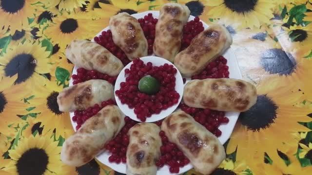 Пирожки с Калиной! Выпечка из Слоенного Теста! Готовим Дома!