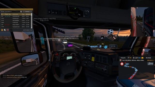 Euro Truck Simulator 2: Cheating / Feature abusing (flying) and collision by kbxx (TMPID: 1422752)