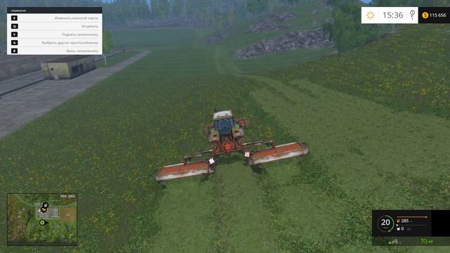 Farming Simulator 15 – Карьера | Карта Бьорнхольм | Косим поле травы. Заготовки | gameplay =078=