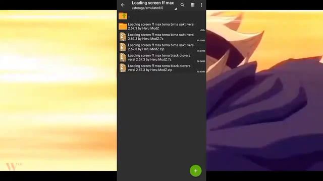 Loading screen free fire max tema black clover no password versi 2.67.3