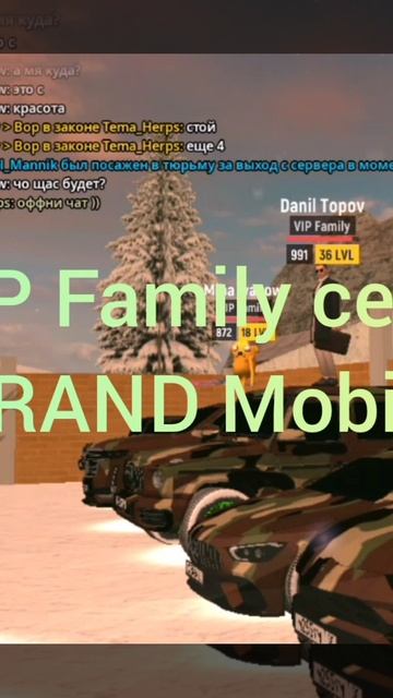 семья VIP Family сервер 22 в GRAND Mobile