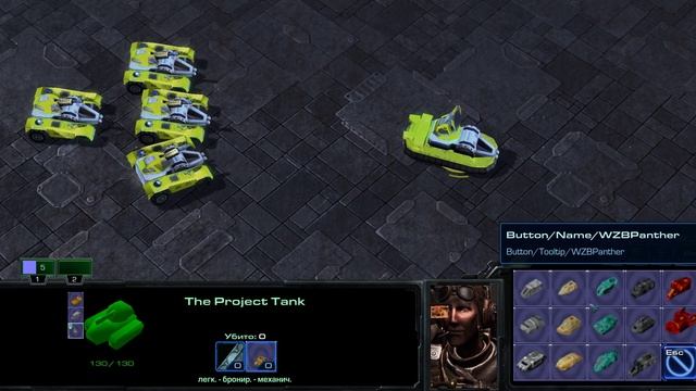 Testing Warzone 2100 Unit Designer Functionality  in Star Craft 2