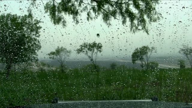 Дождь и капли на Стекле | Water drops on the window during the rain - Живые Обои