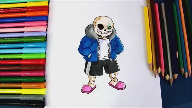Как нарисовать САНС (Undertale)