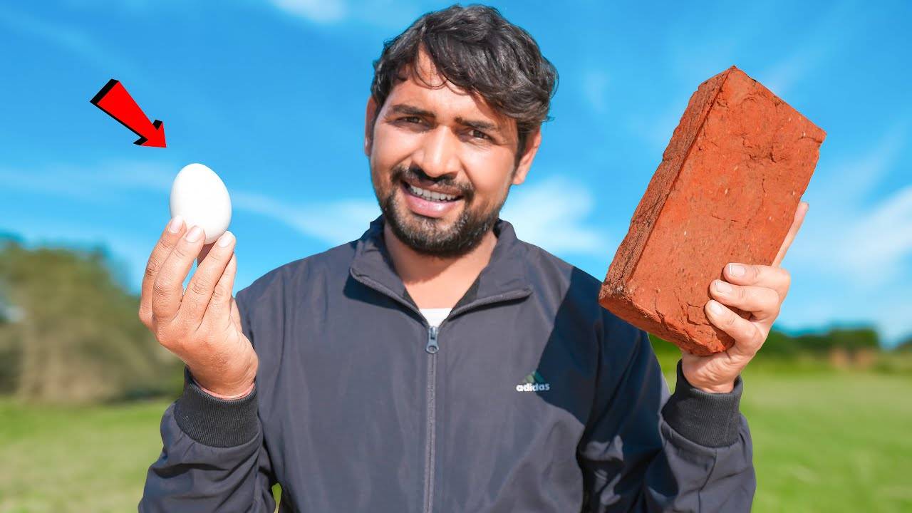 क्या एक अंडा ईंट को तोड़ सकता है ?...Egg Vs Brick 🥚