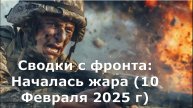 Сводки с фронта: Началась жара (10 Февраля 2025 г)