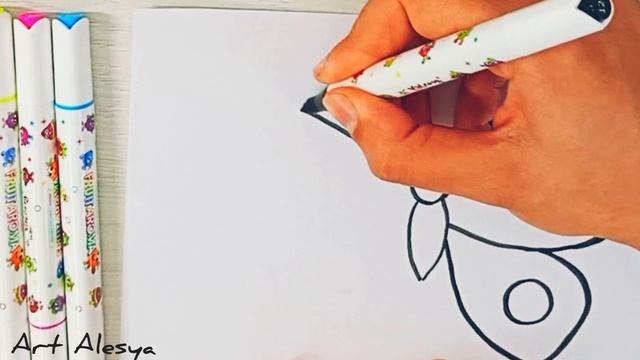 Как просто и быстро нарисовать красивую бабочку 😍