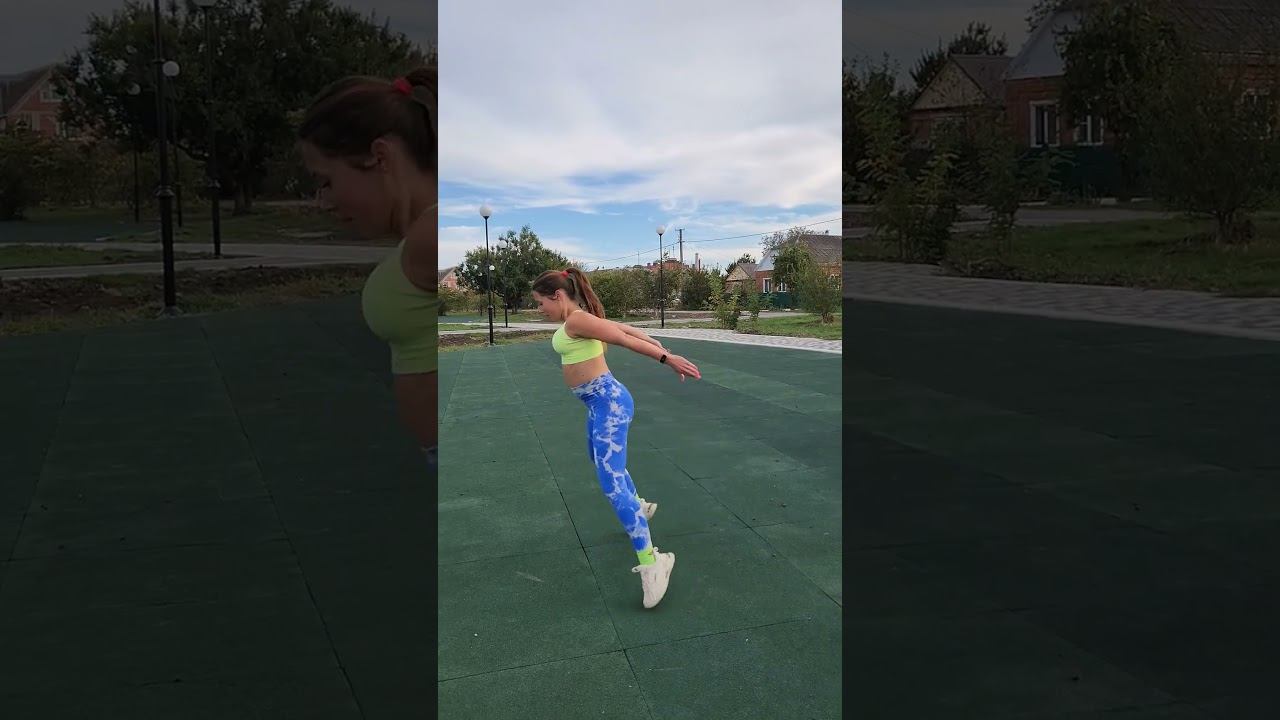2 прыжка приседа вперёд с разворотом. Функциональная Тренировка. #fitnesssvs