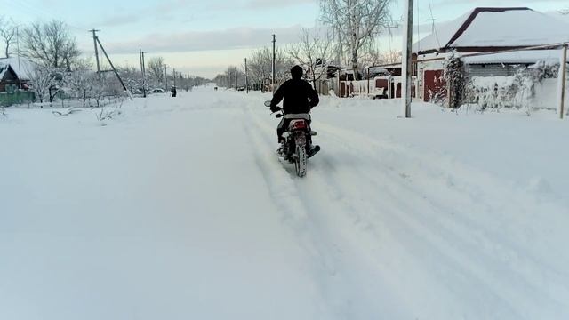 Ява 350 638 СССР Мото. Зима на юге России 2016 год