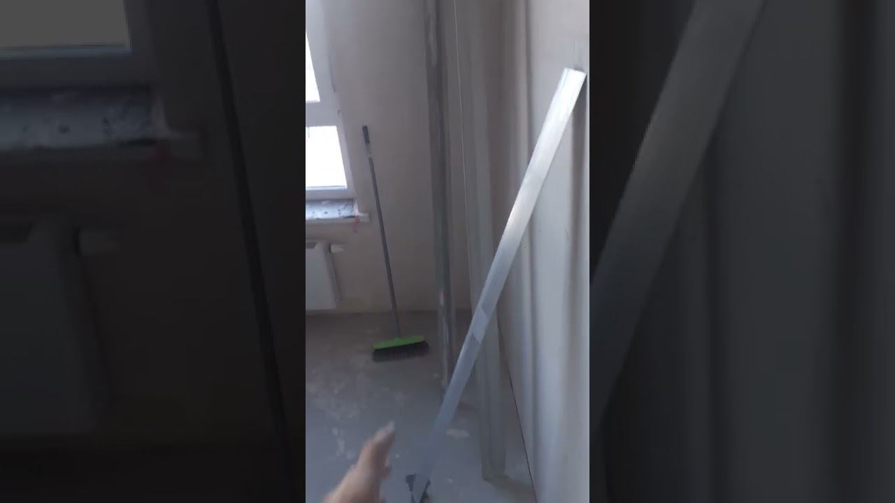 Шпатлёвка стен правилом. часть1