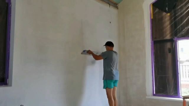 Шпатлёвка гаражным компрессором!