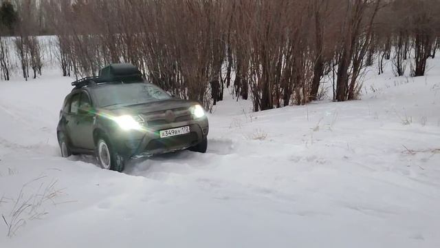 Снежный подьем на Рено Дастер 2.0