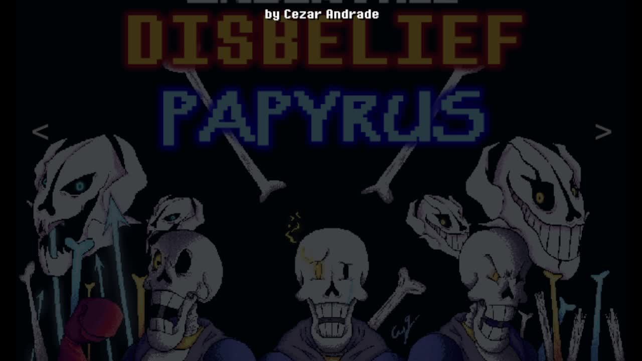 прохождение Disbelief Papyrus 1-3 фаза (возможно 1-2)
