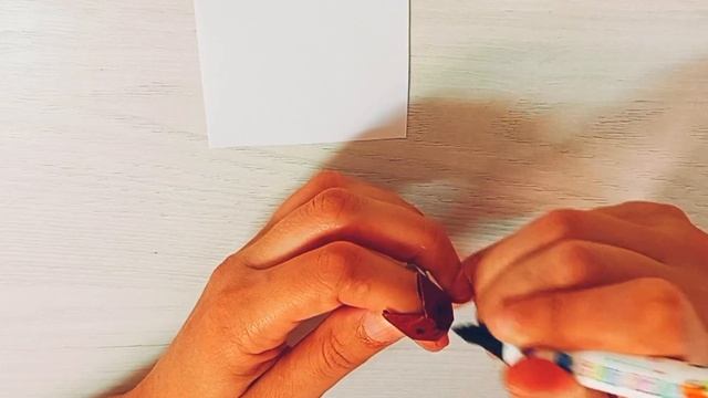 Как сделать колечко из бумаги в виде котенка 🥰