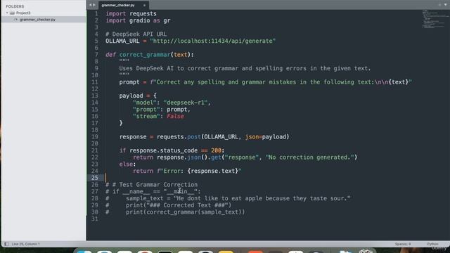 3 -Project 3 Grammar and Spell Checker with DeepSeek AI