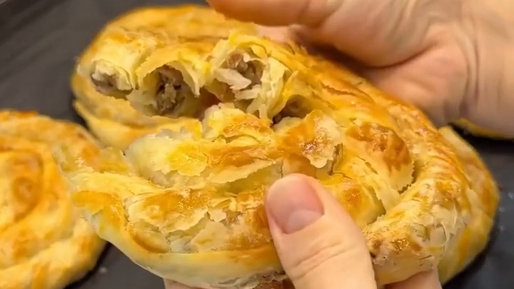 Турецкий БОРЕК с мясом...🥩😋    Рецепт в описании ✍️