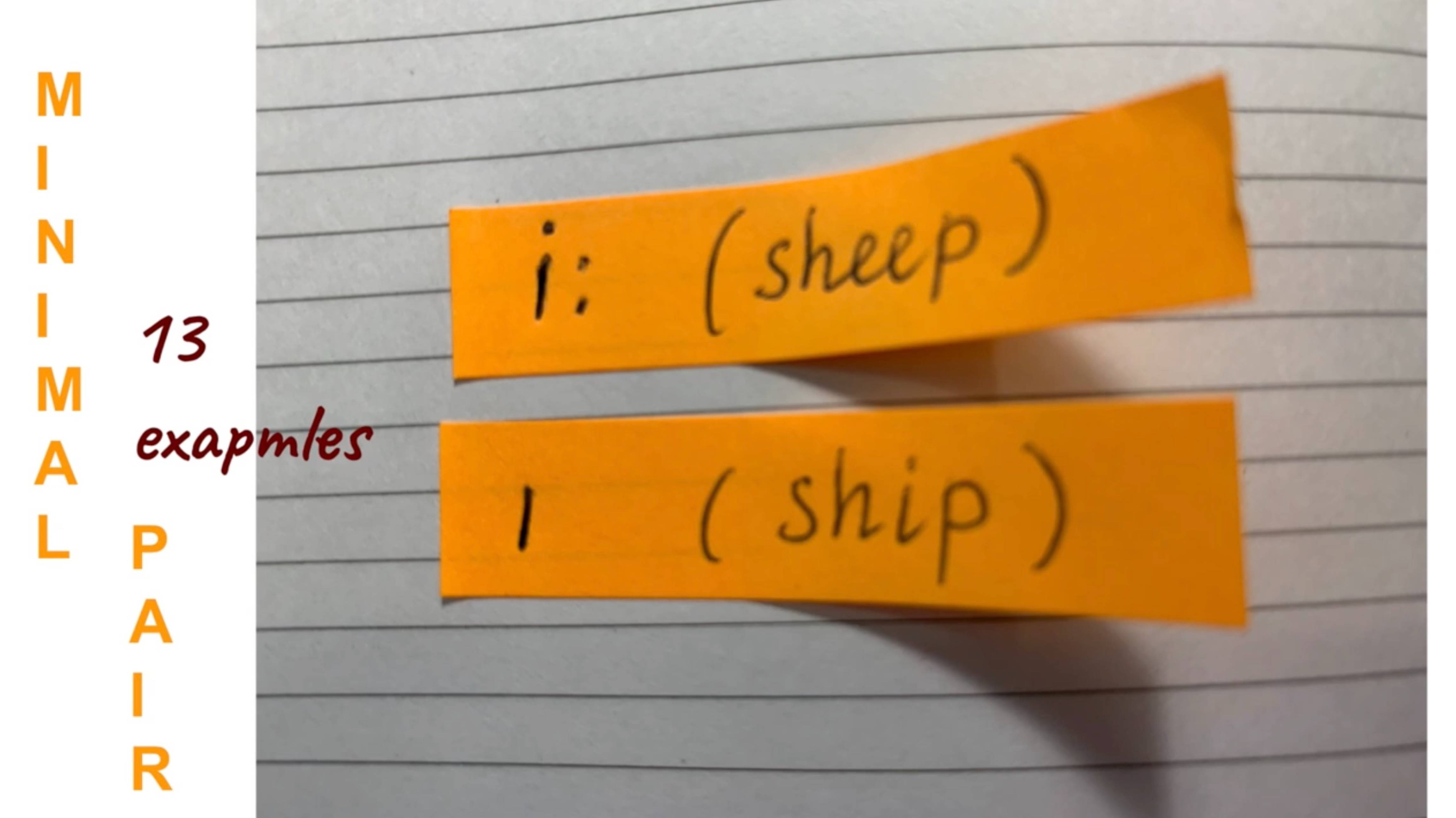 MINIMAL PAIR i and ɪ | sheep VS ship | (improve your pronunciation TODAY)