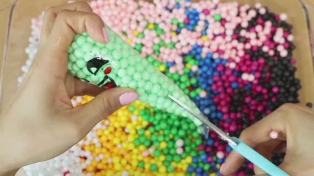 Воздушные шарики и слайм! Делаем слайм! Самое увлекательное видео со слаймом ★ASMR★ #ASMR