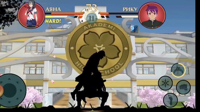 Shadow Fight 2 Аяна против Кизаны и членов Клуба Драмы Yandere Simulator