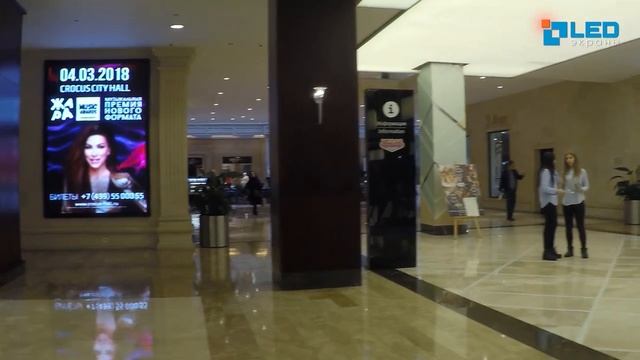 INDOOR видеоэкран для ТРЦ Vegas Крокус Сити, г. Москва, Р10 мм