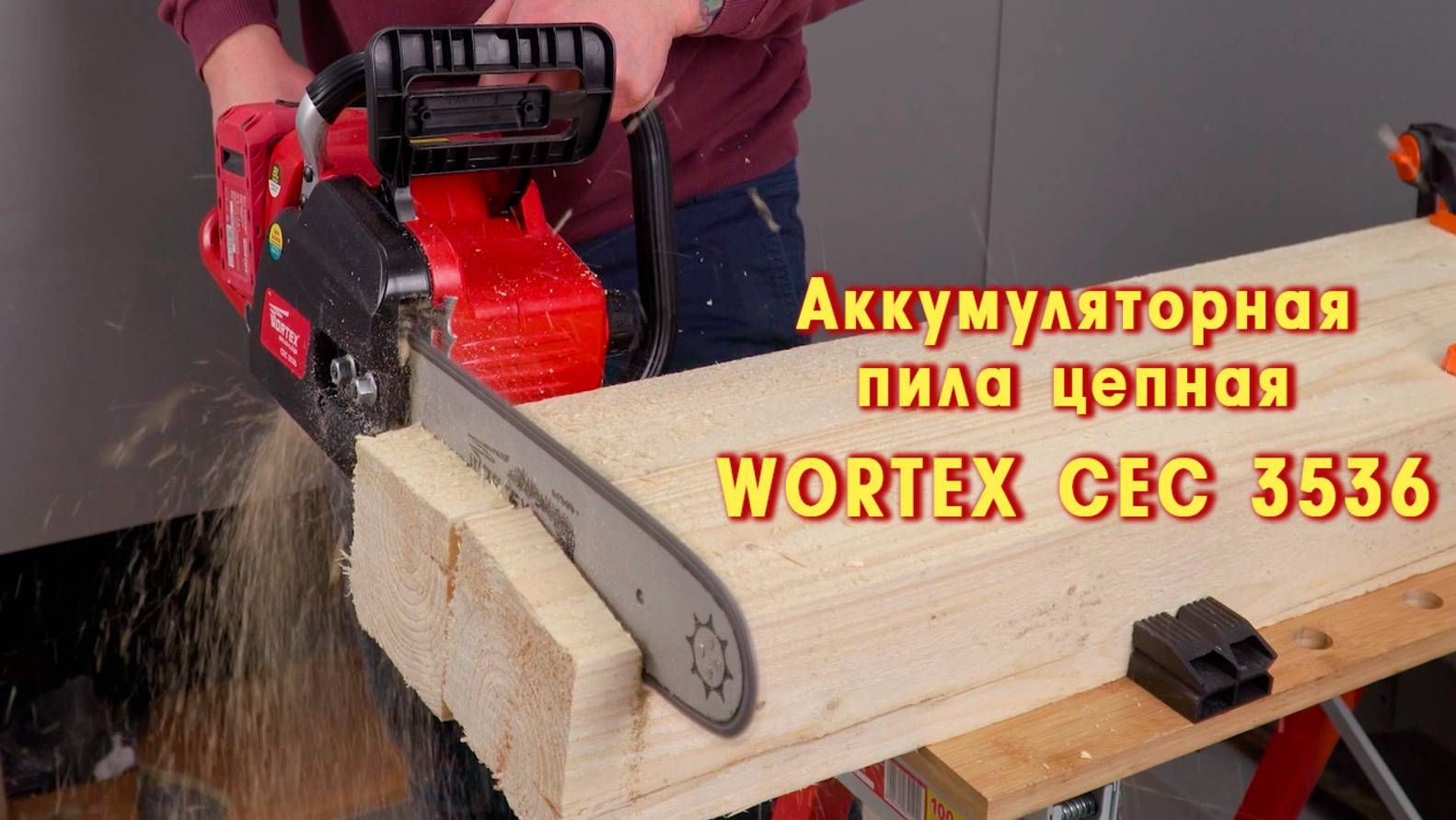 WORTEX CEC 3536 Аккумуляторная пила цепная