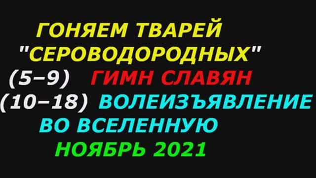 Гоняем тварей сероводородных с 5 по 18 ноября 2021. На этом видео элементы настоящего экзорцизма!