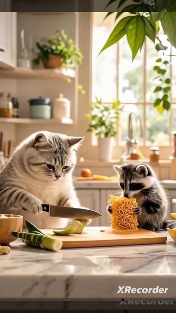 Кошка и Панда