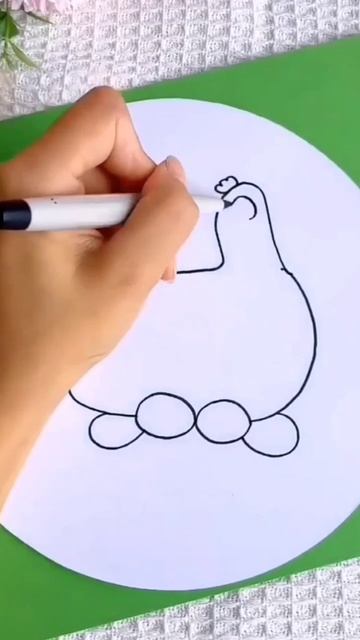 Как нарисовать просто курочку