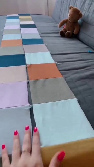 A blanket made from old clothes