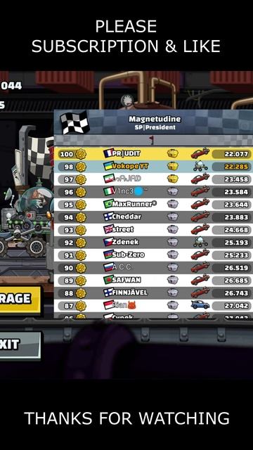 🎧 NEW Community Showcase 🎧 (Magnetudine) - Hill Climb Racing 2 #shorts #hcr2