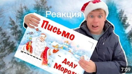 Реакция на видео новогодние приключения малого