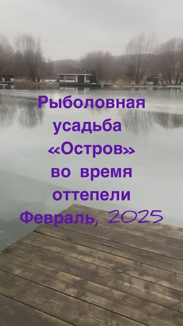 Зима-2025. Оттепель. Тишина на платной рыбалке